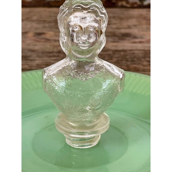 Vintage Mary Lowell Queen Victoria Glass Bottle Top Bust - Picture 3 of 7